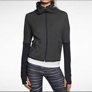 Nike Fearless and Bold Jacket Dolman Full Zip Up Gray Black